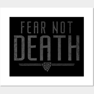 Fear Not Death | Inspirational Quote Design Posters and Art